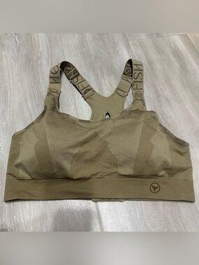 Hofish Seamless Support Nursing Beige Tan Cream Bra Sz L